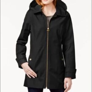 Michael Kors | Rain Coat Detachable Hood | Black | Large